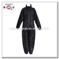 waterproof motorcycle black one piece jumpsuit vinyl rain suit