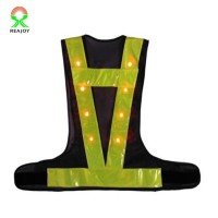 High quality customized adjustable flashing led light jacket