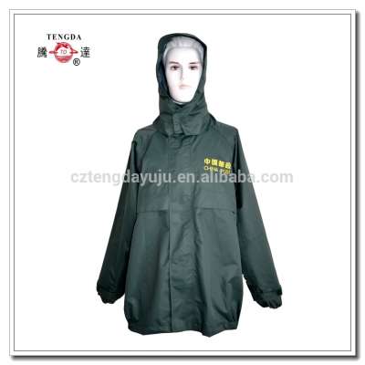 raincoat factory OEM top grade waterproof jackets with trousers